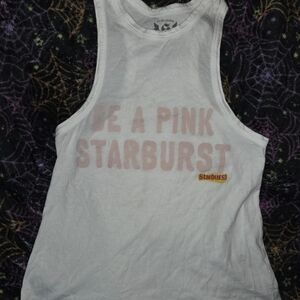 Sugar White Graphic Tank Top